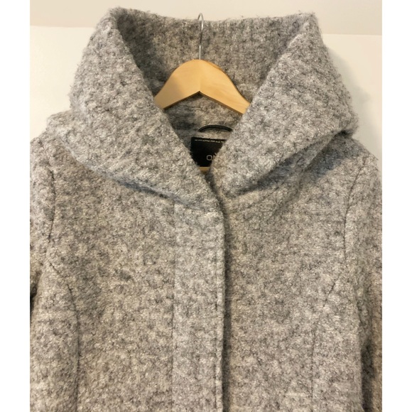 Hudson’s Bay ONLY Hooded Grey Jacket Manteau Coat - Picture 7 of 13